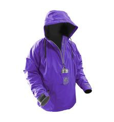 Women's Waterproof 1/2 Zip Bog Hoodie - Purple/Grey