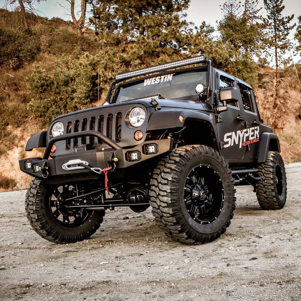 WESTIN 59-9525-12JKB5 MARKSMAN FRONT BUMPER W/BULL BAR JEEP WRANGLER JK 2007-2018
