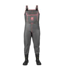 Women's Retro Series Neoprene Waders - Charcoal/Coral