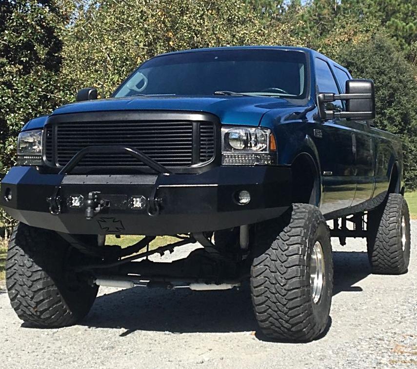 Iron Cross Heavy Duty Push Bar Front Bumper